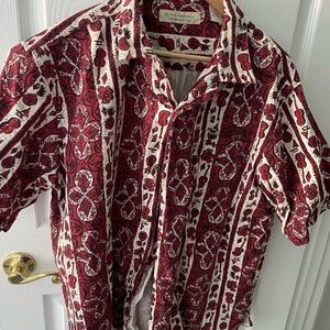 Island Republic Red and White Patterned Shirt
